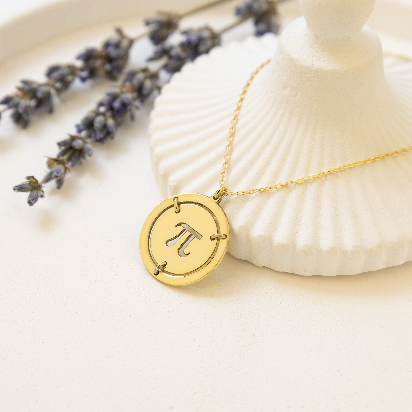 925 Sterling Silver Custom Ancient Greek Initial Necklace