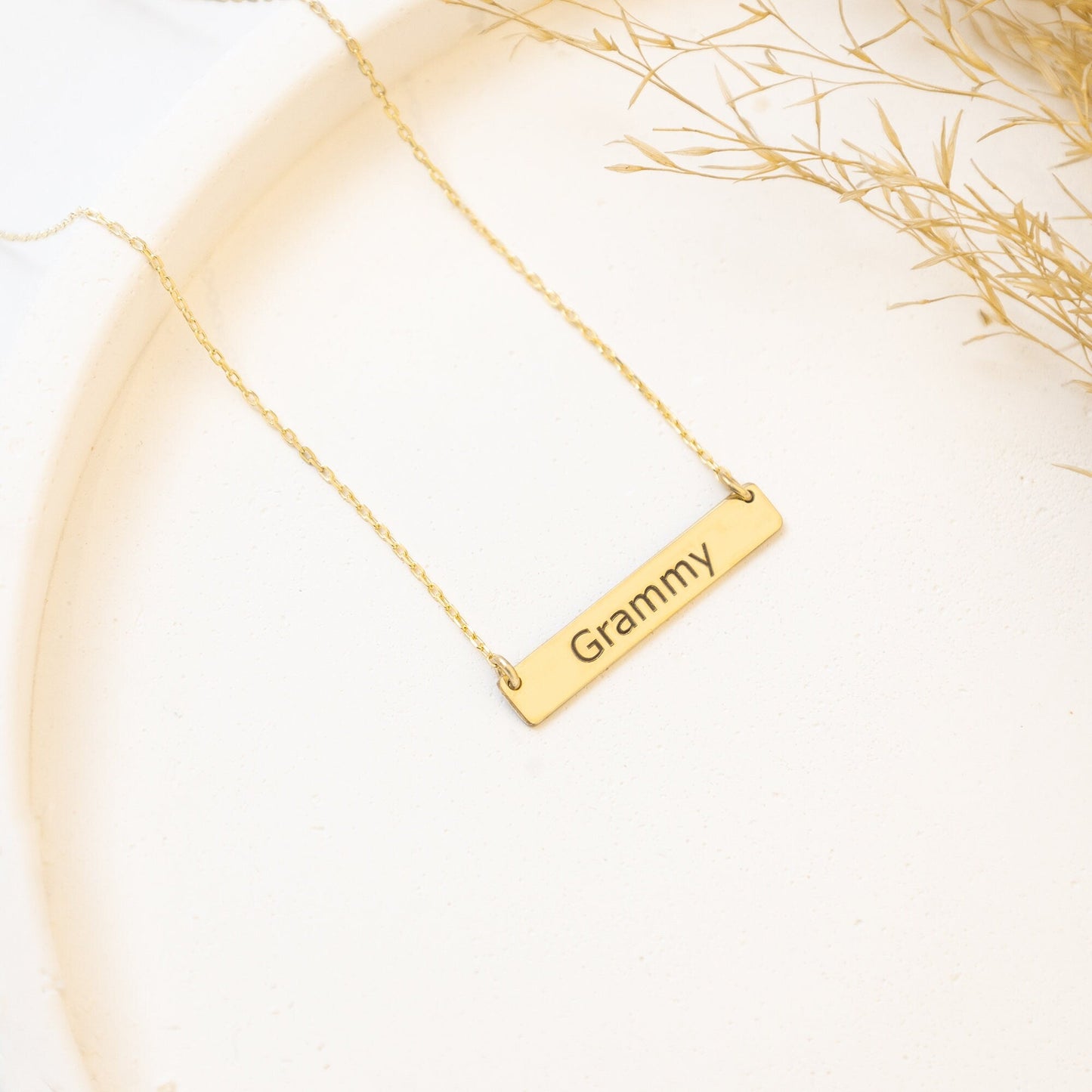 925 Sterling Silver Personalized Name Tag Necklace