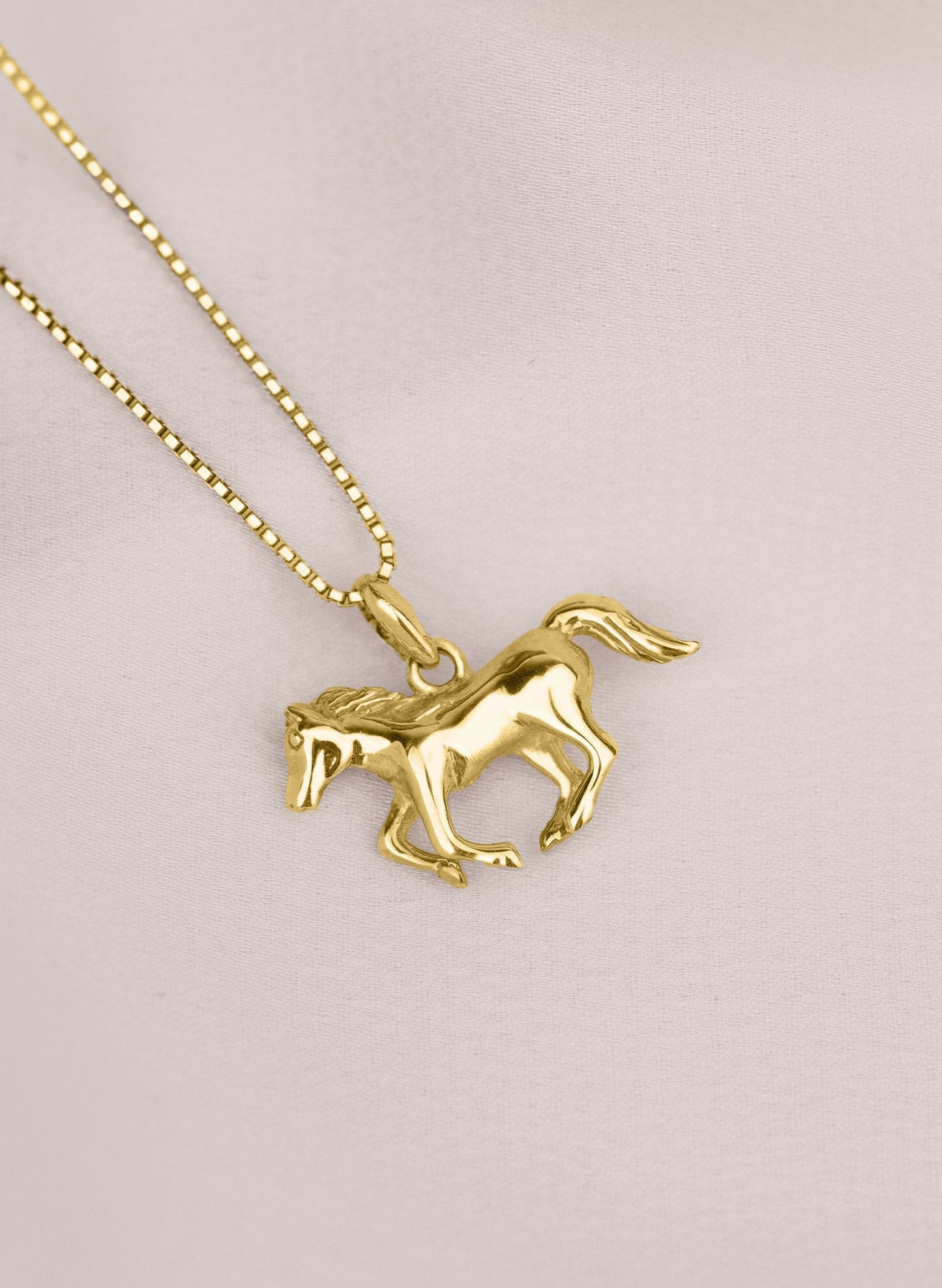 925 Sterling Silver Horse Necklace