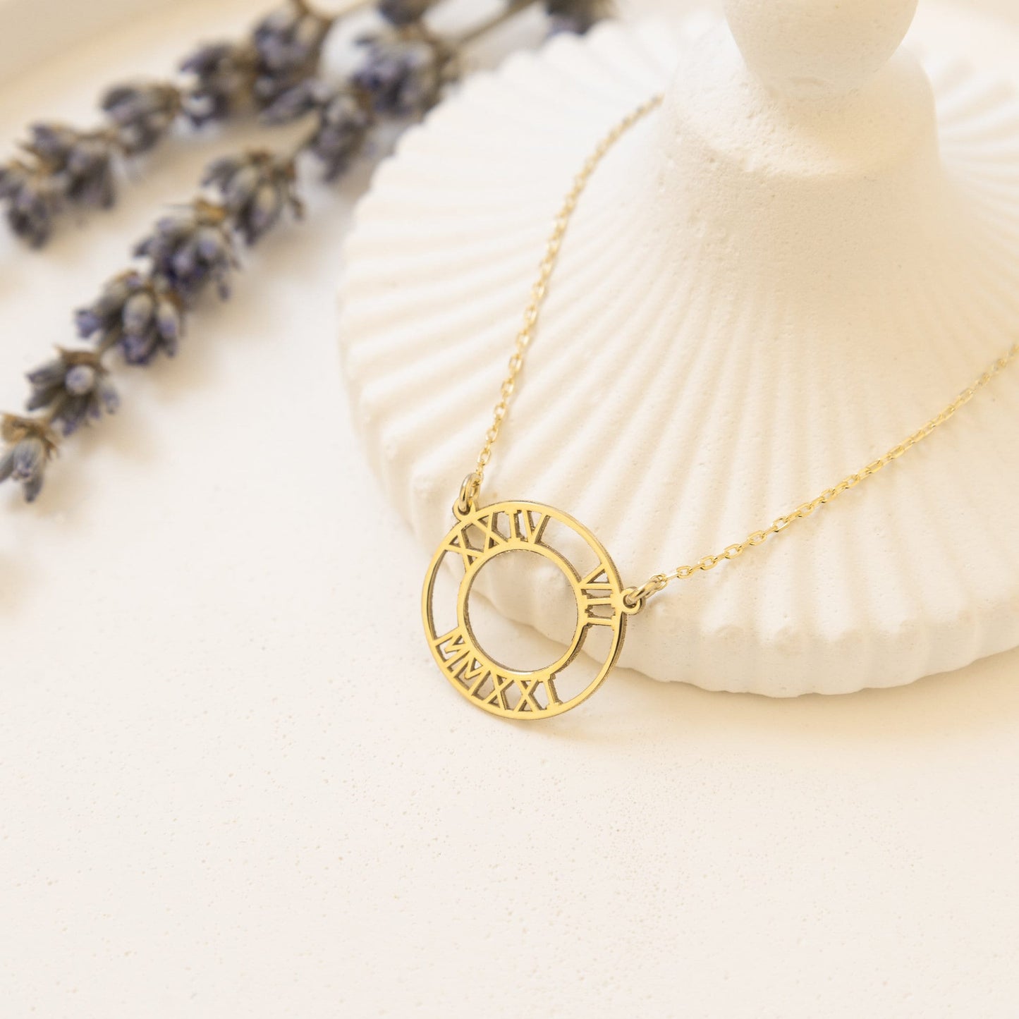 925 Sterling Silver Special Date Roman Numeral Necklace