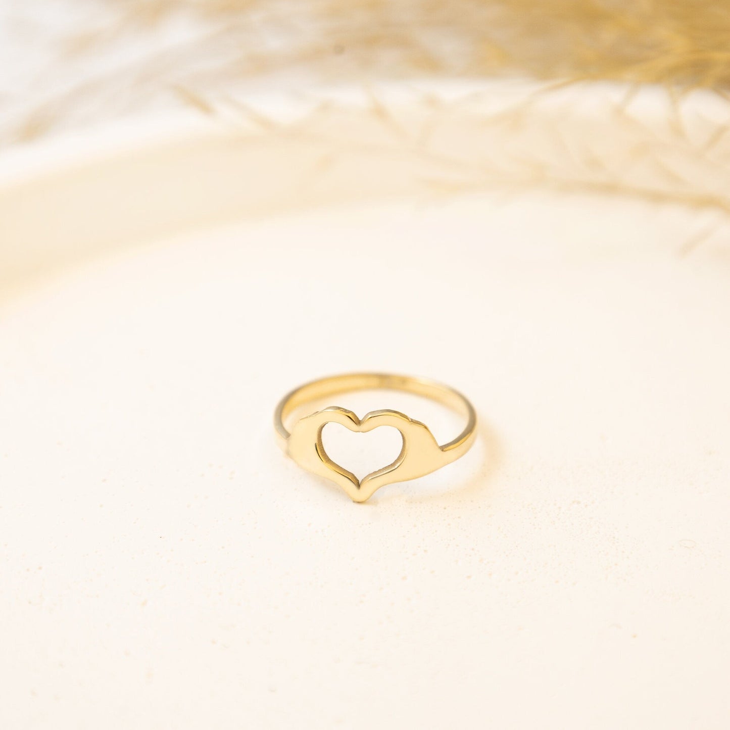 925 Sterling Silver Dainty Heart Ring