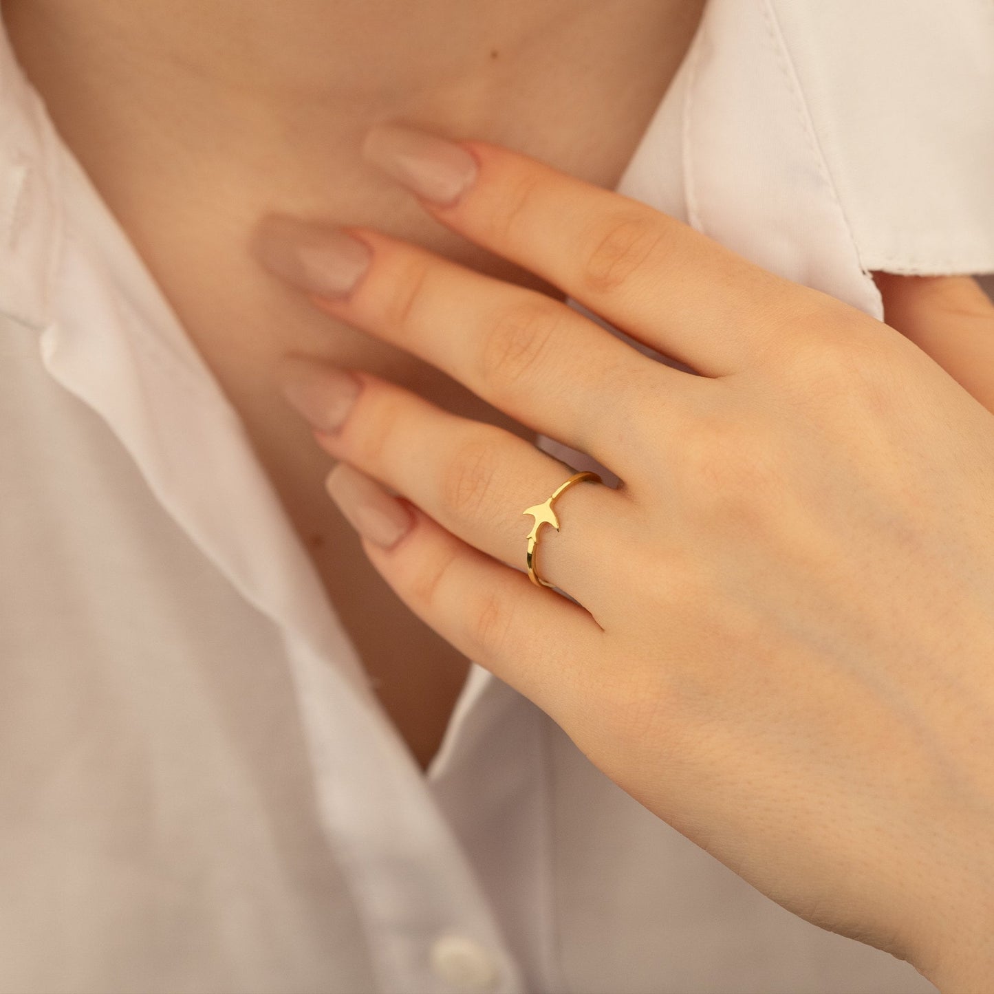 925 Sterling Silver Tiny Bird Ring