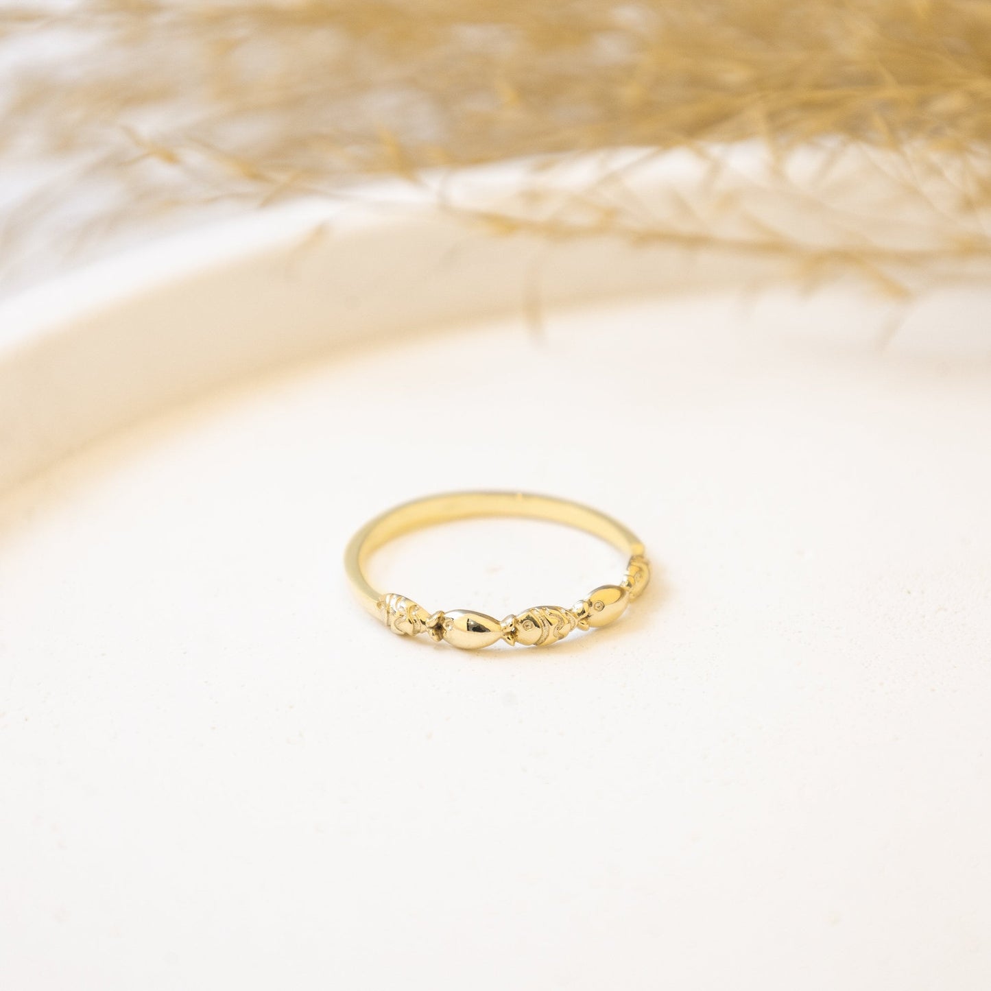 925 Sterling Silver Swimming Fish Ring