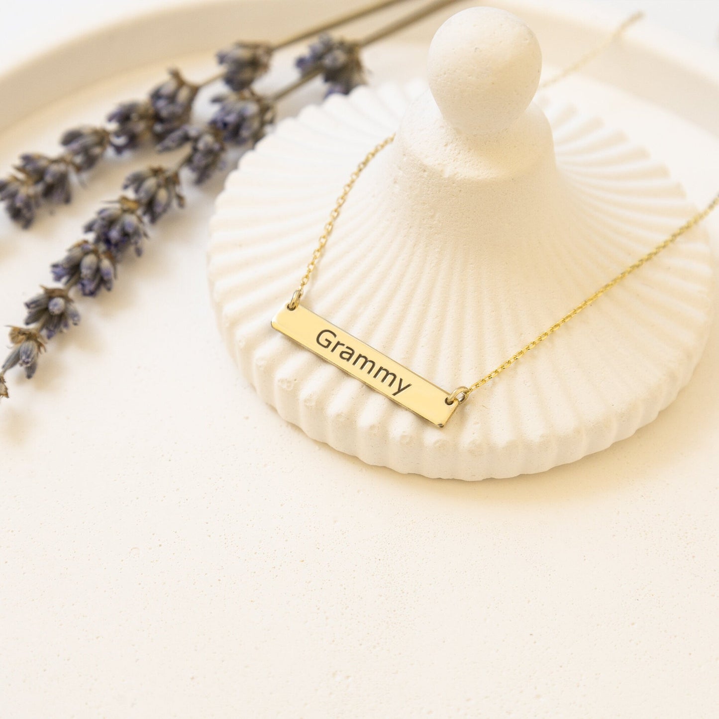 925 Sterling Silver Personalized Name Tag Necklace