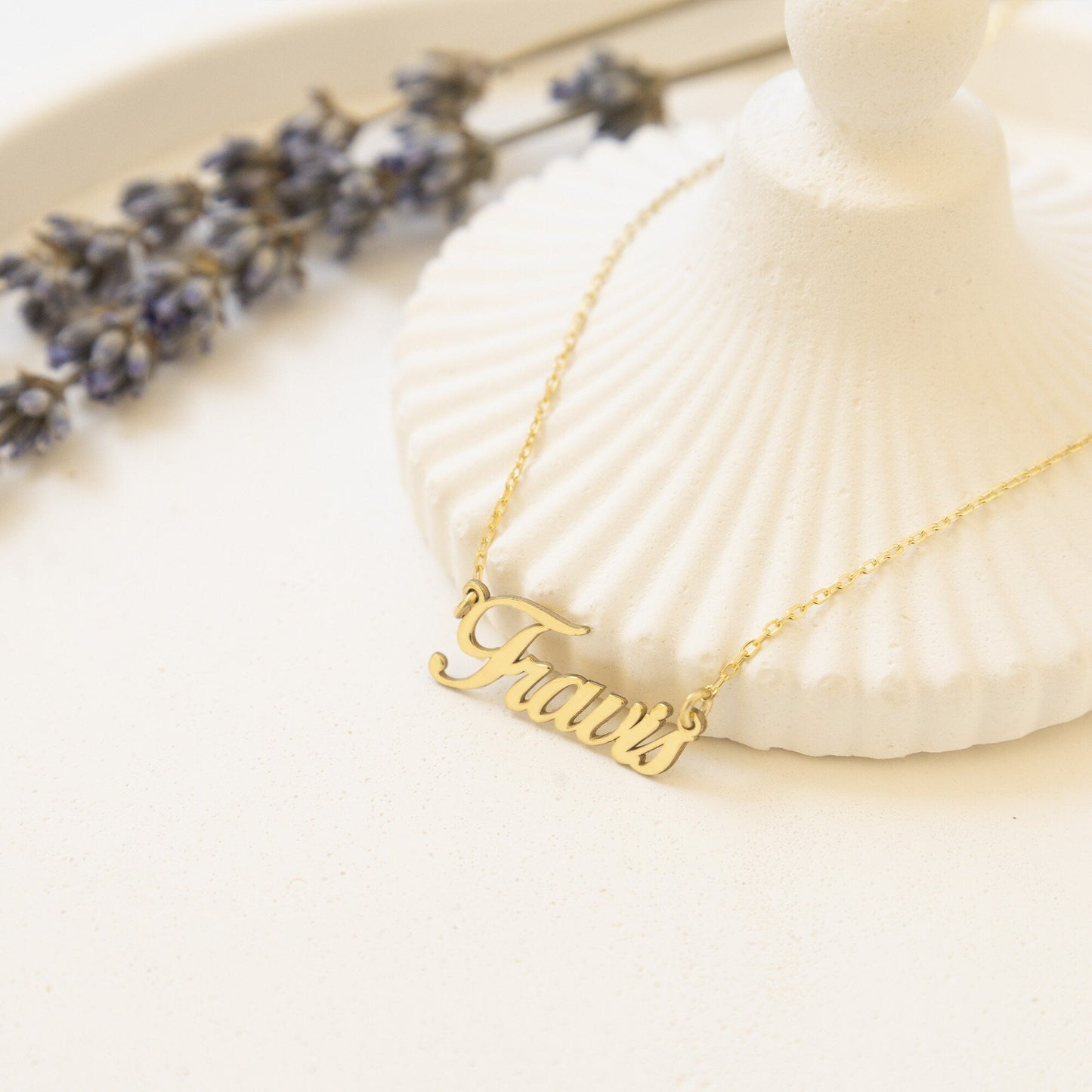 925 Sterling Silver Custom Handwriting Name Necklace