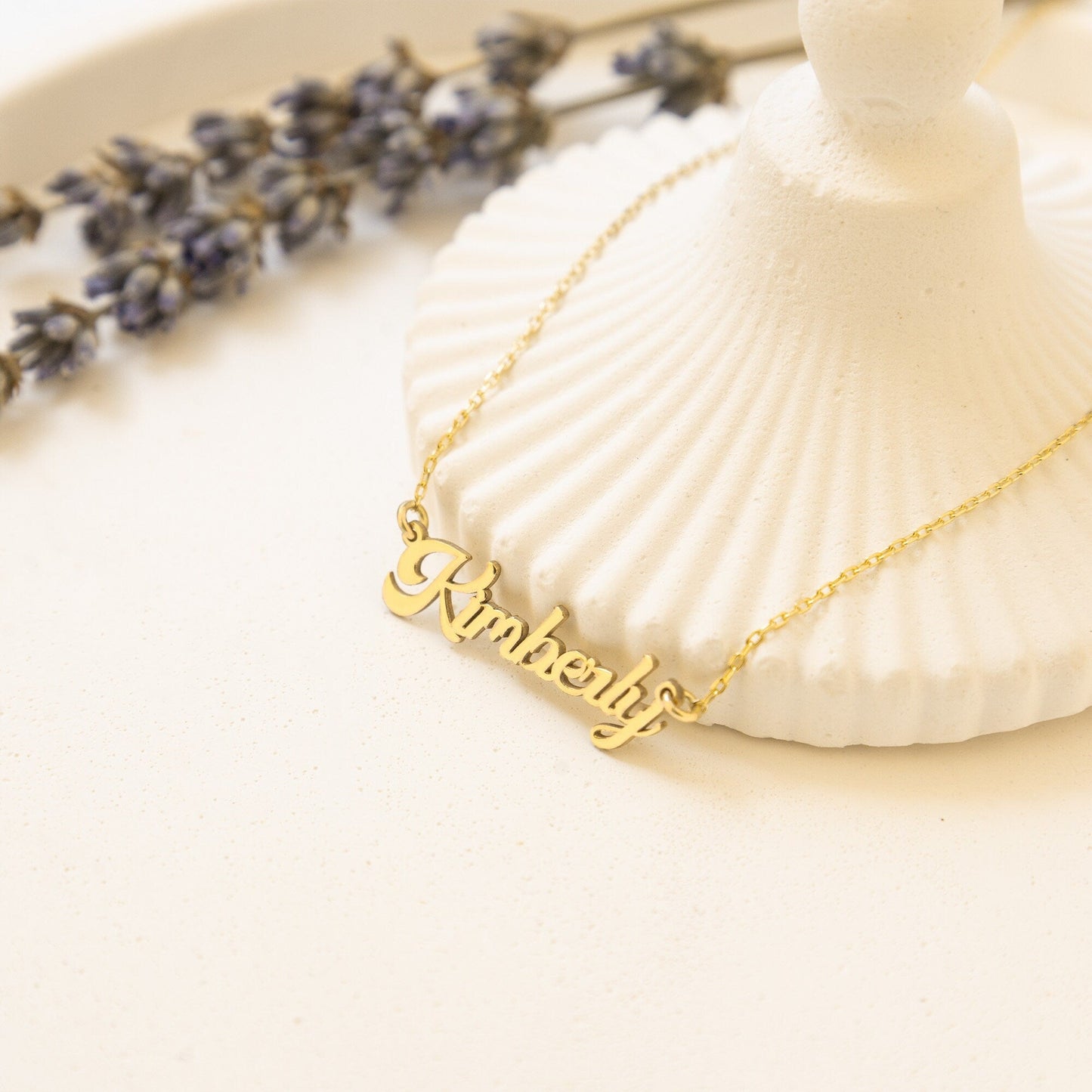 925 Sterling Silver Custom Bubble Name Necklace