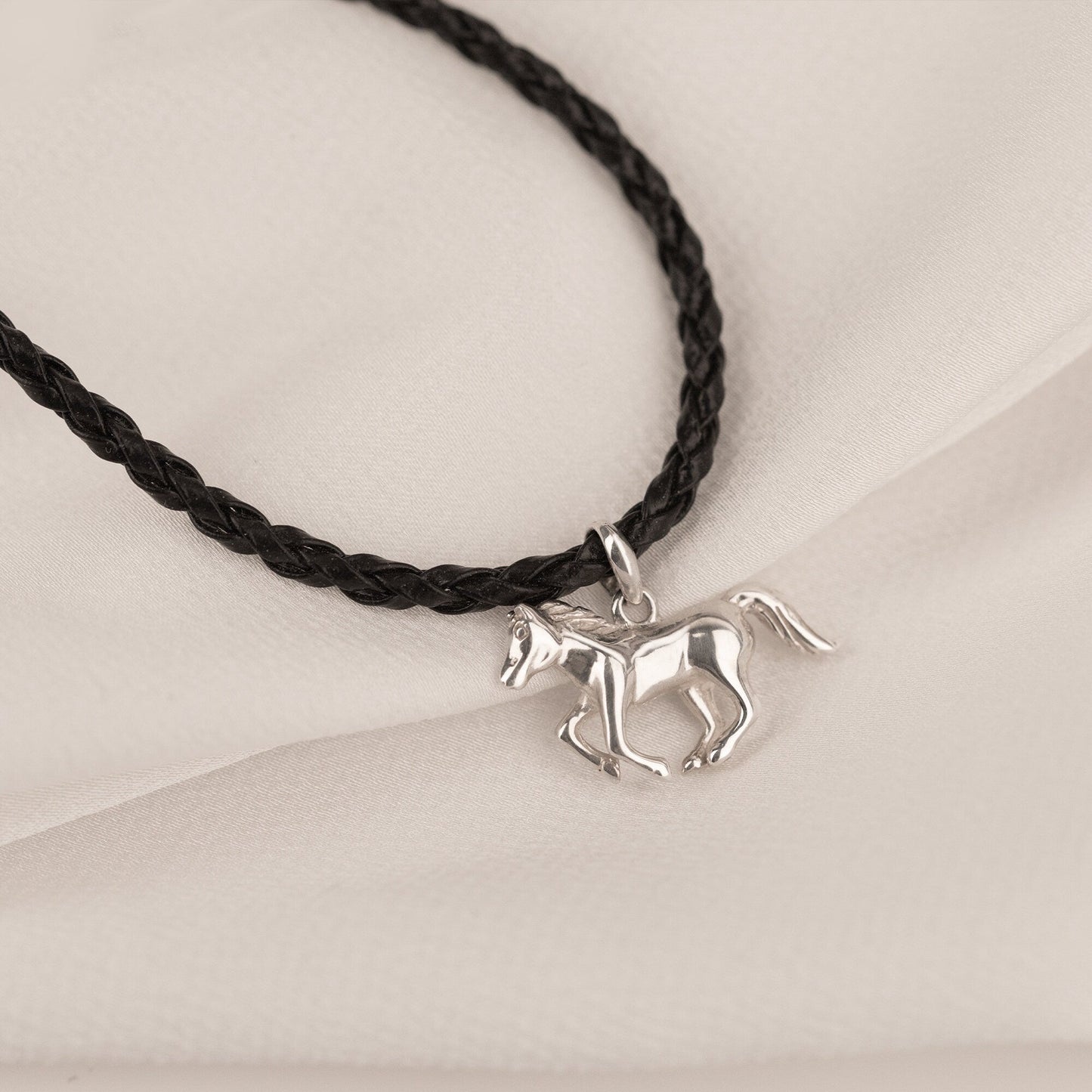 925 Sterling Silver Horse Necklace