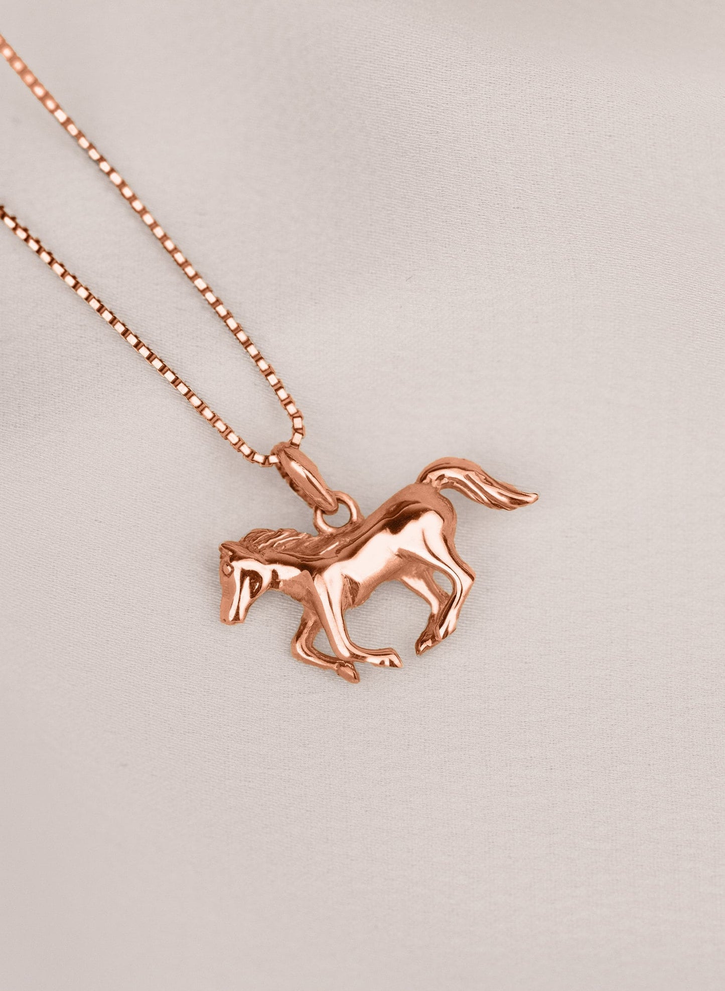 925 Sterling Silver Horse Necklace