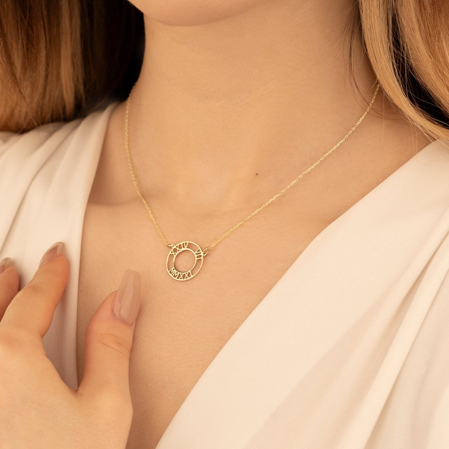 925 Sterling Silver Special Date Roman Numeral Necklace