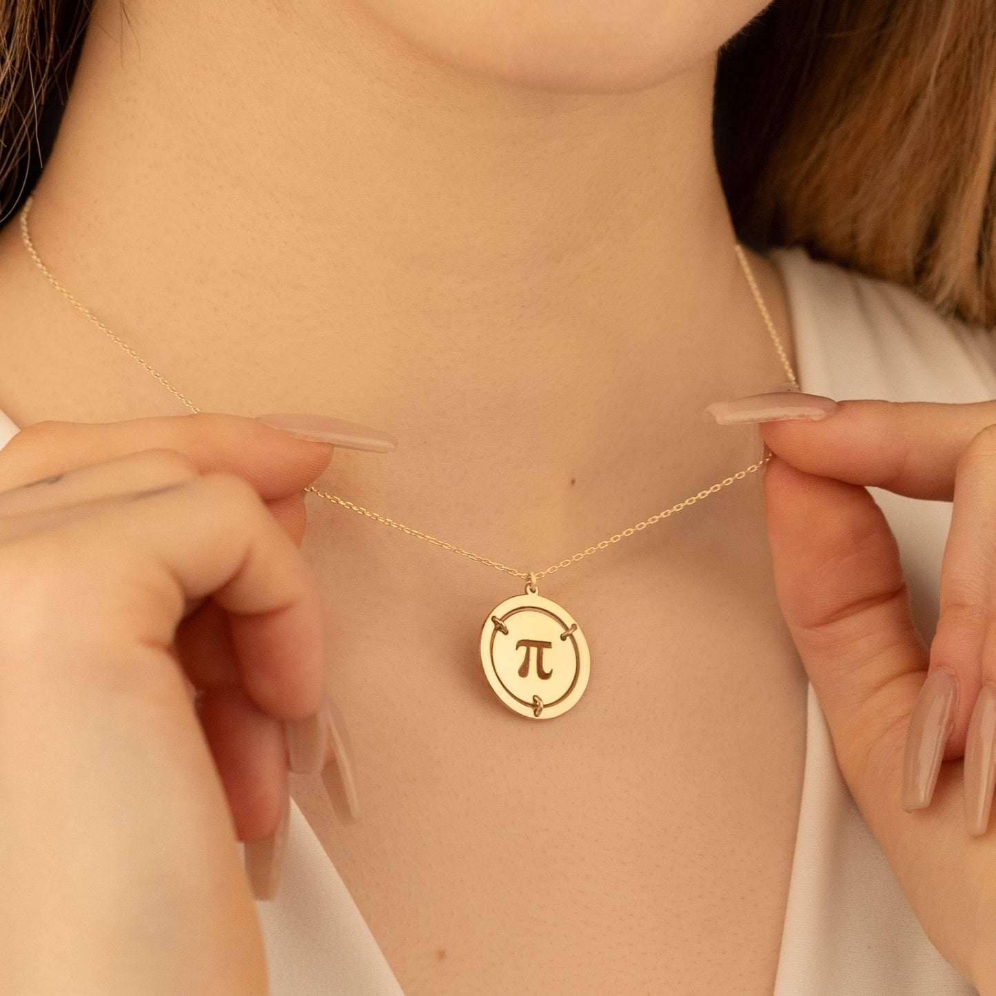 925 Sterling Silver Custom Ancient Greek Initial Necklace