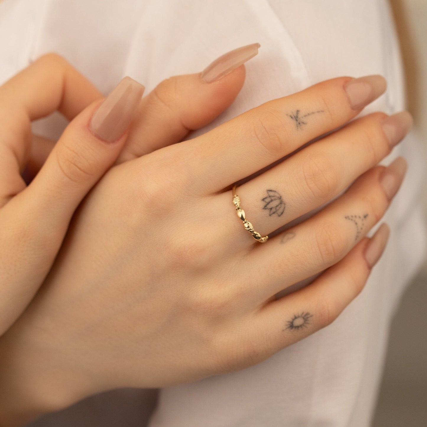 925 Sterling Silver Swimming Fish Ring