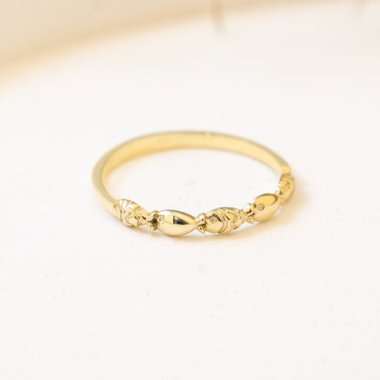 925 Sterling Silver Swimming Fish Ring