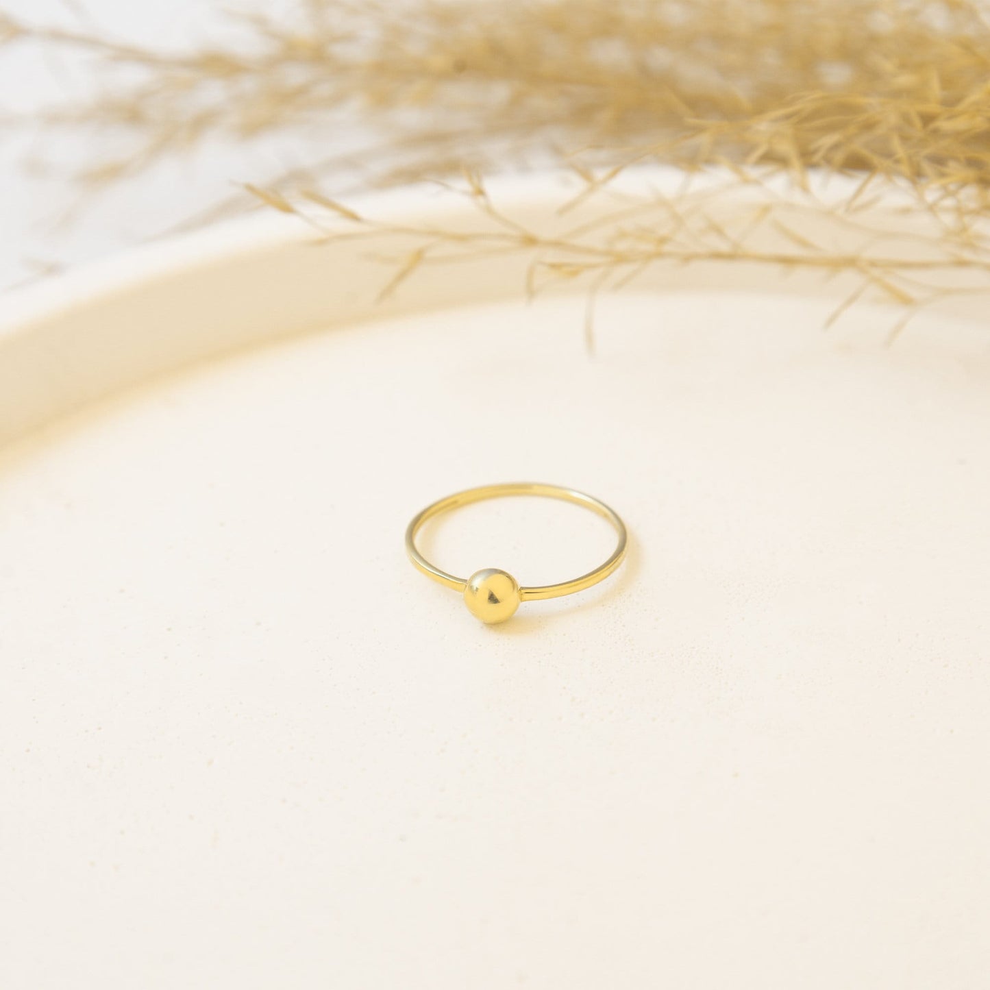 925 Sterling Silver Tiny Bead Ring