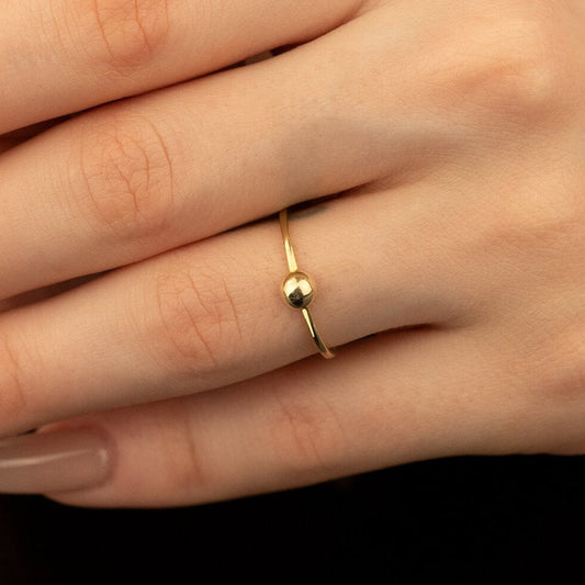 925 Sterling Silver Tiny Bead Ring