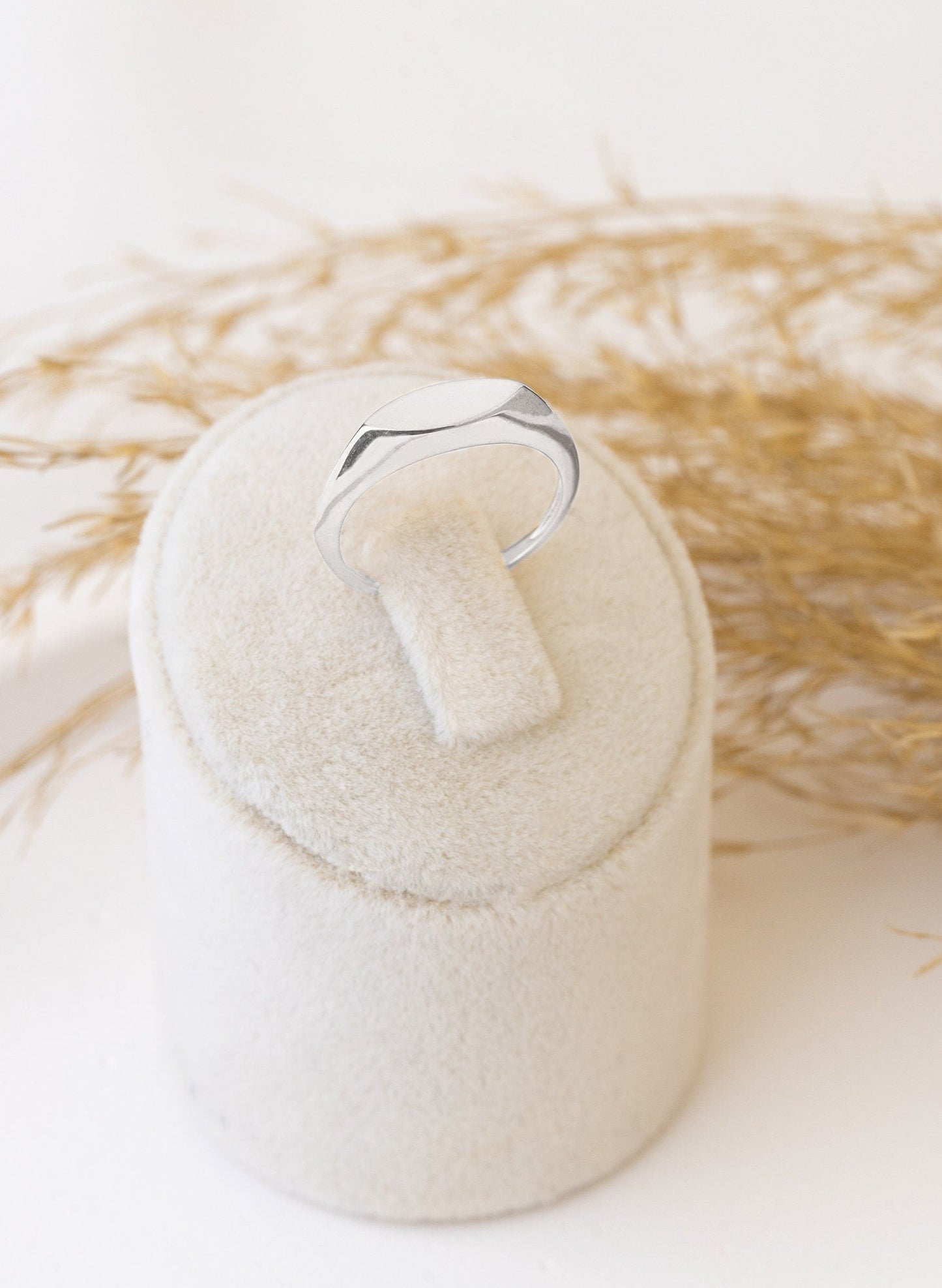 925 Sterling Silver Oval Signet Ring