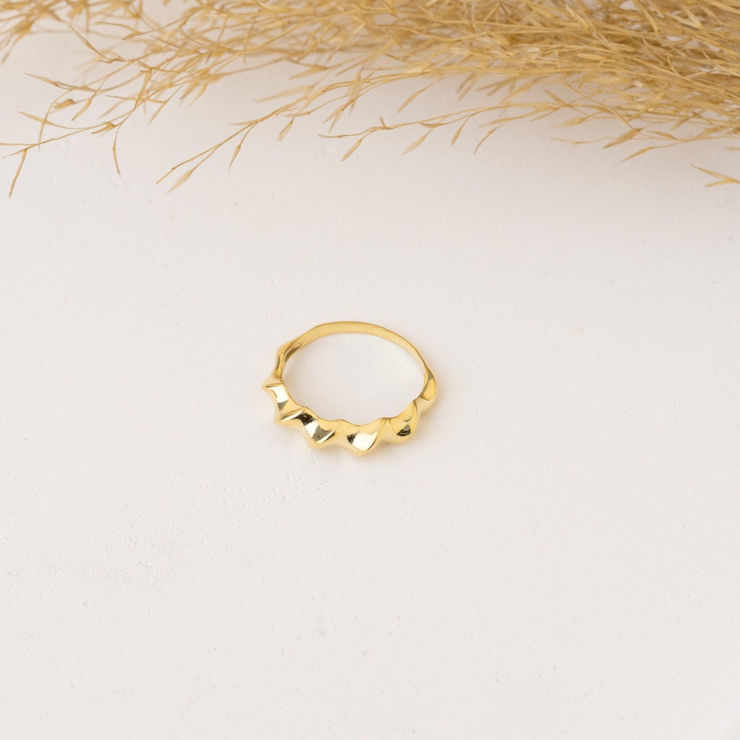 925 Sterling Silver Vintage Twisted Retro Style Ring