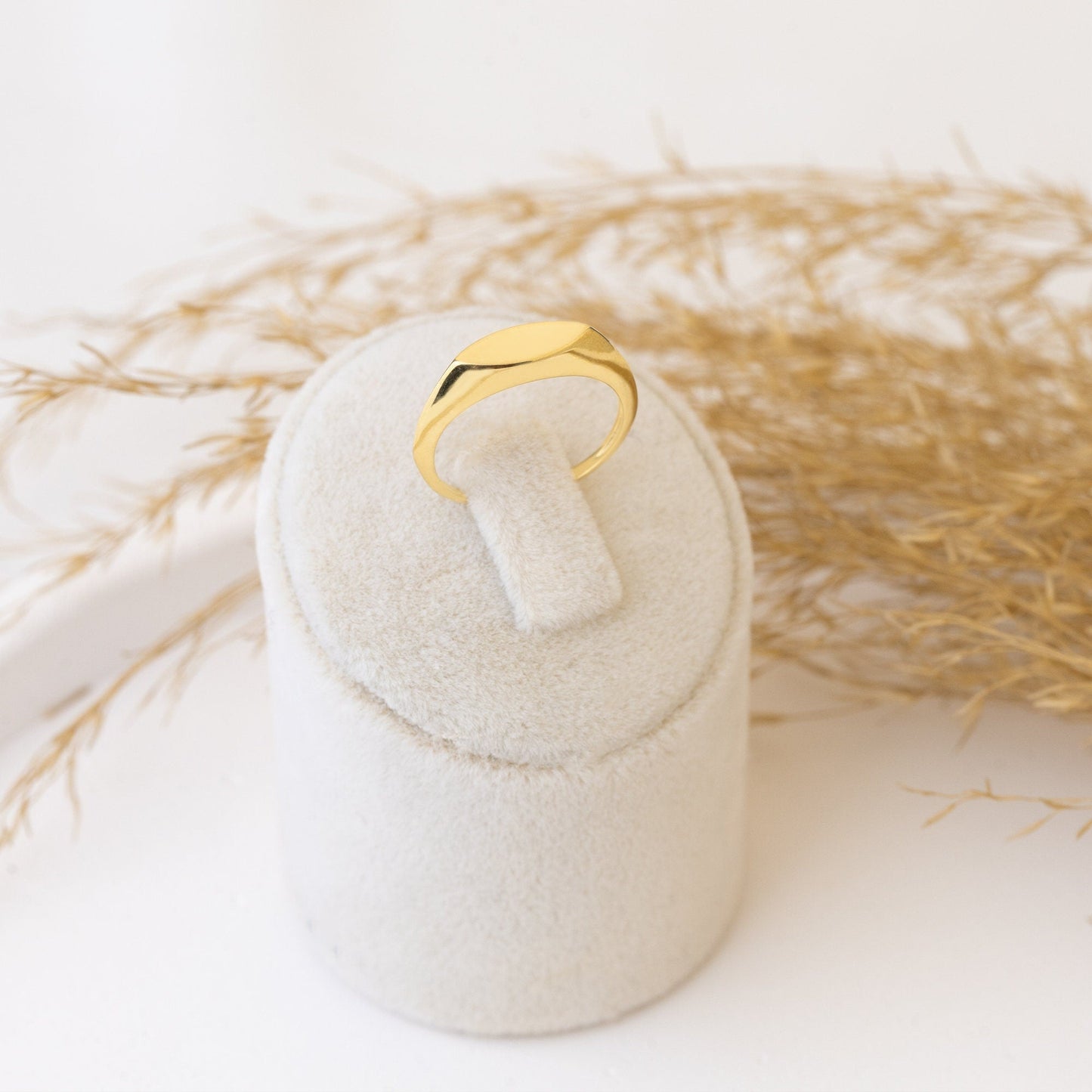 925 Sterling Silver Oval Signet Ring