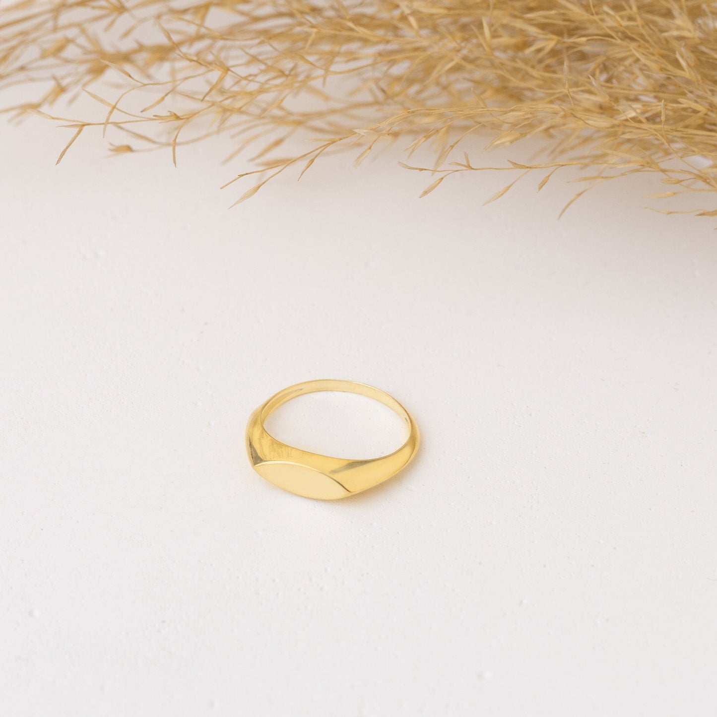 925 Sterling Silver Oval Signet Ring