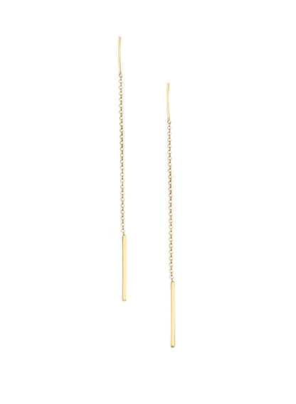 925 Sterling Silver Threader Chain Earrings