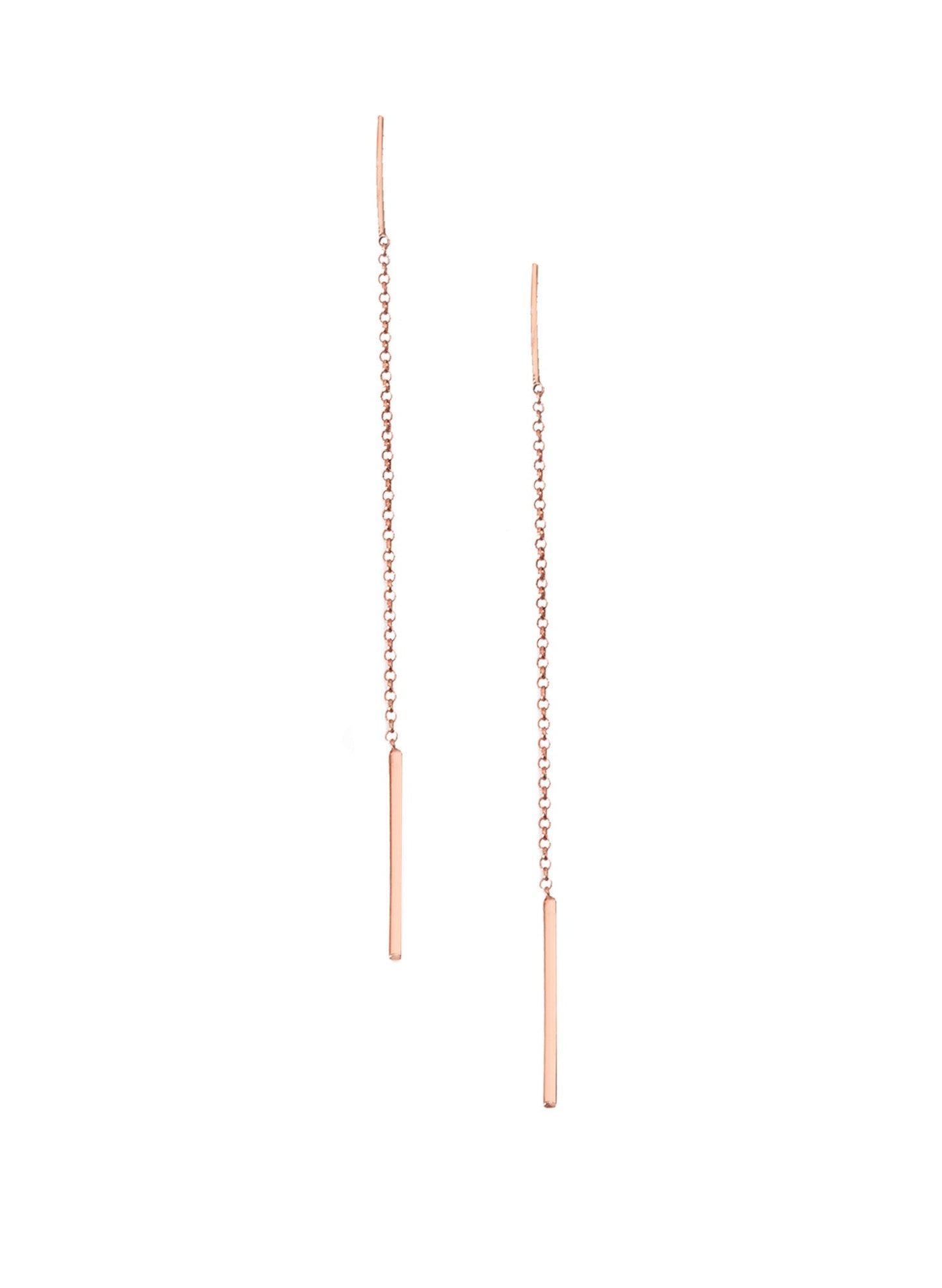 925 Sterling Silver Threader Chain Earrings