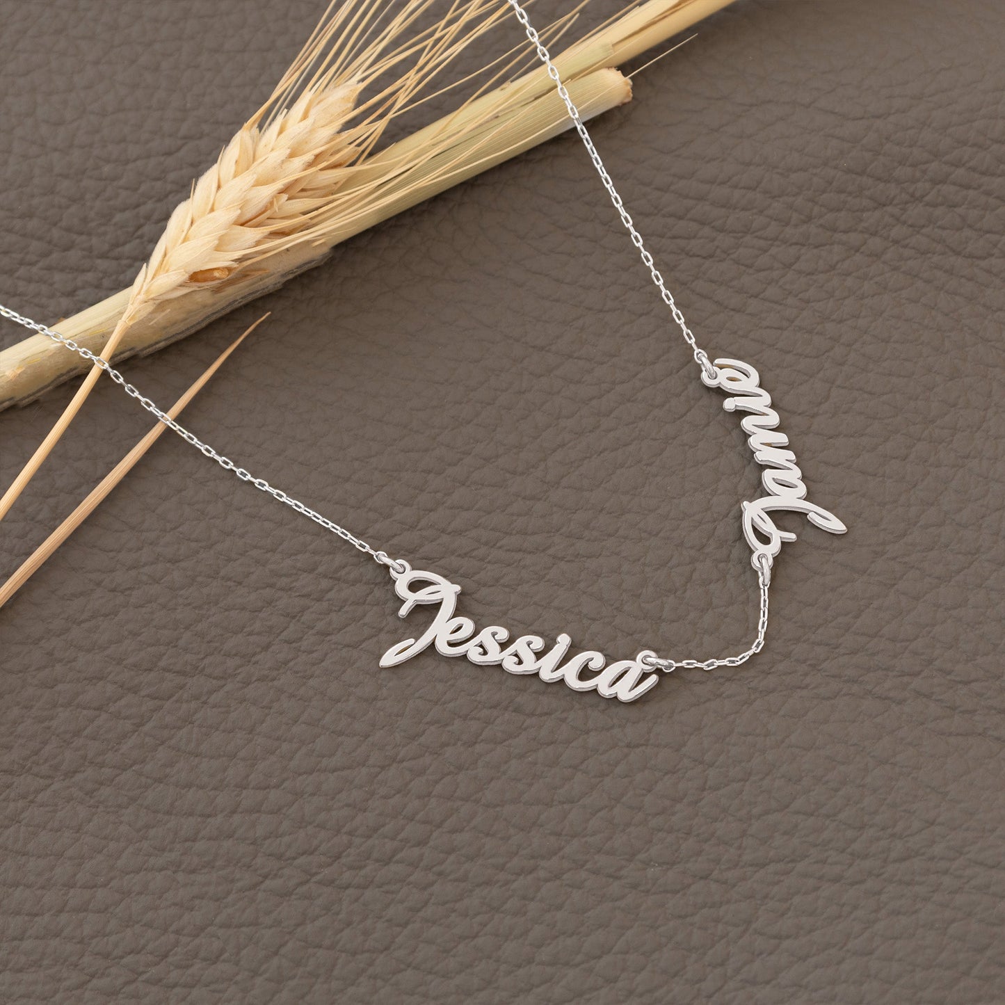 925 Sterling Silver Personalized Multiple Name Necklace with Heart