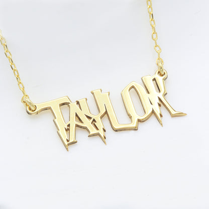 925 Sterling Silver Personalized Wizard Harry Potter Name Necklace