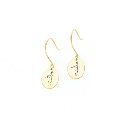 925 Sterling Silver Handmade Krishna Earring