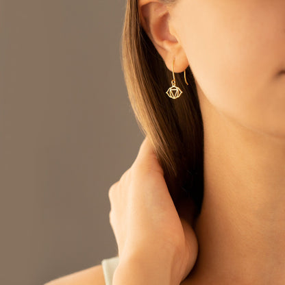 925 Sterling Silver Third Eye Chakra Earring