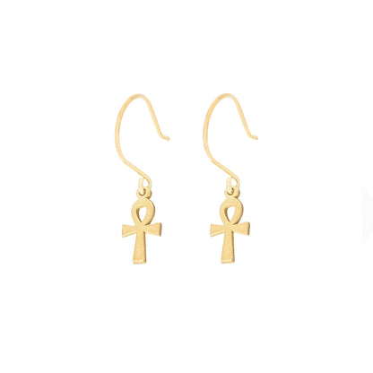 925 Sterling Silver The Ankh Earring
