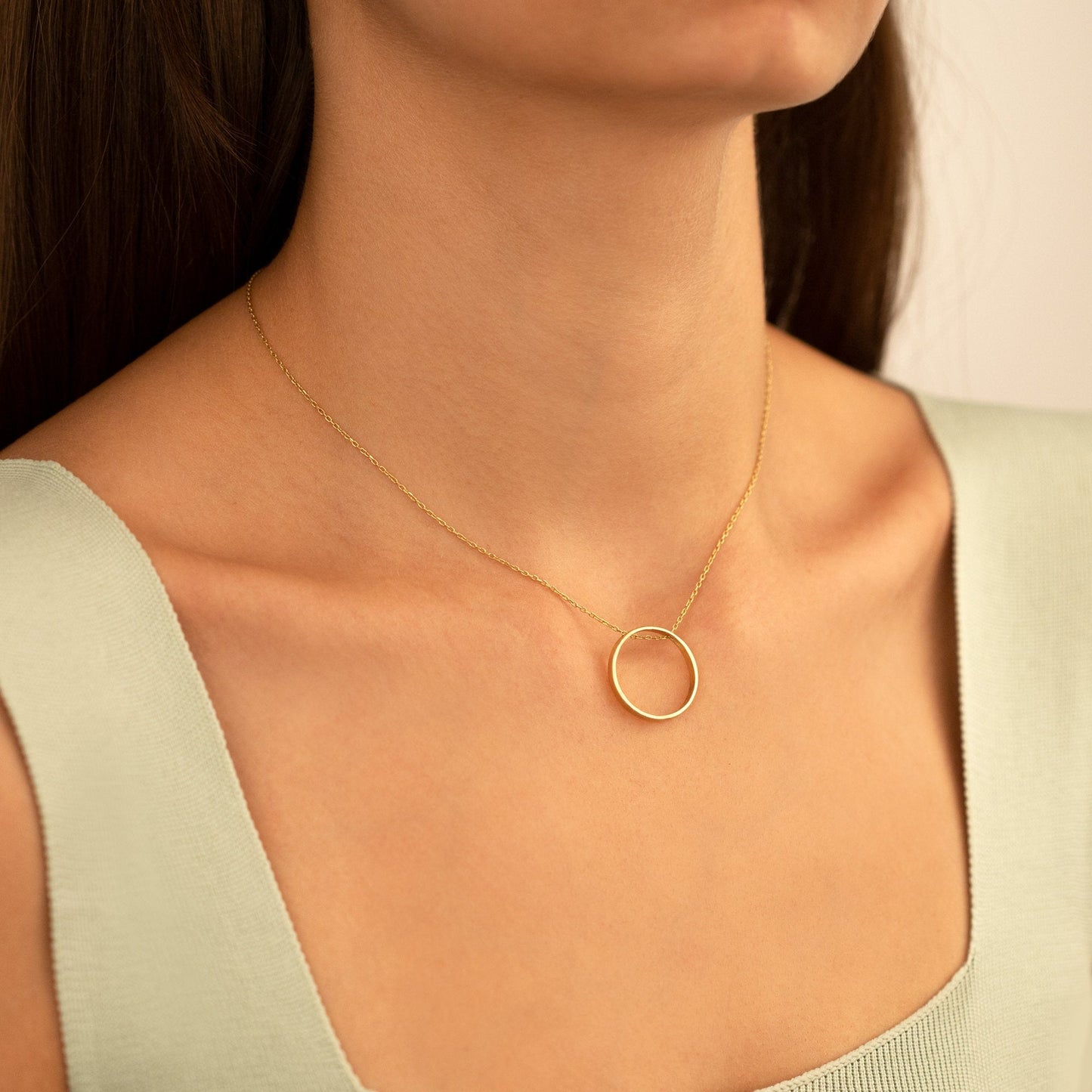 925 Sterling Silver Inner Circle Necklace