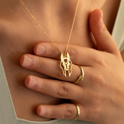 925 Sterling Silver Egypt Jewelry Anubis Necklace