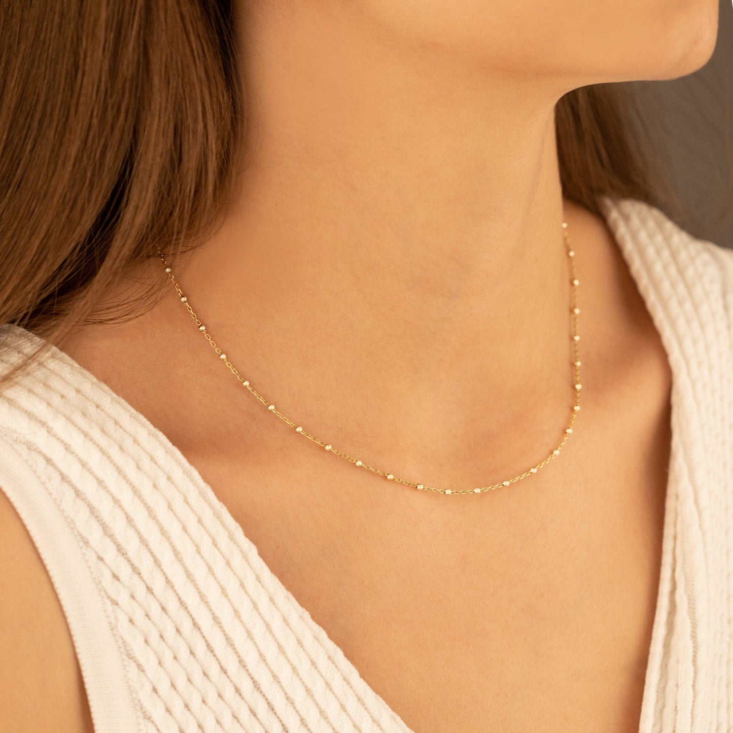 925 Sterling Silver Intermittent Bead Chain