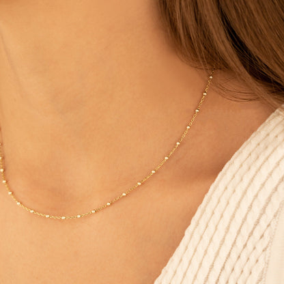 925 Sterling Silver Intermittent Bead Chain