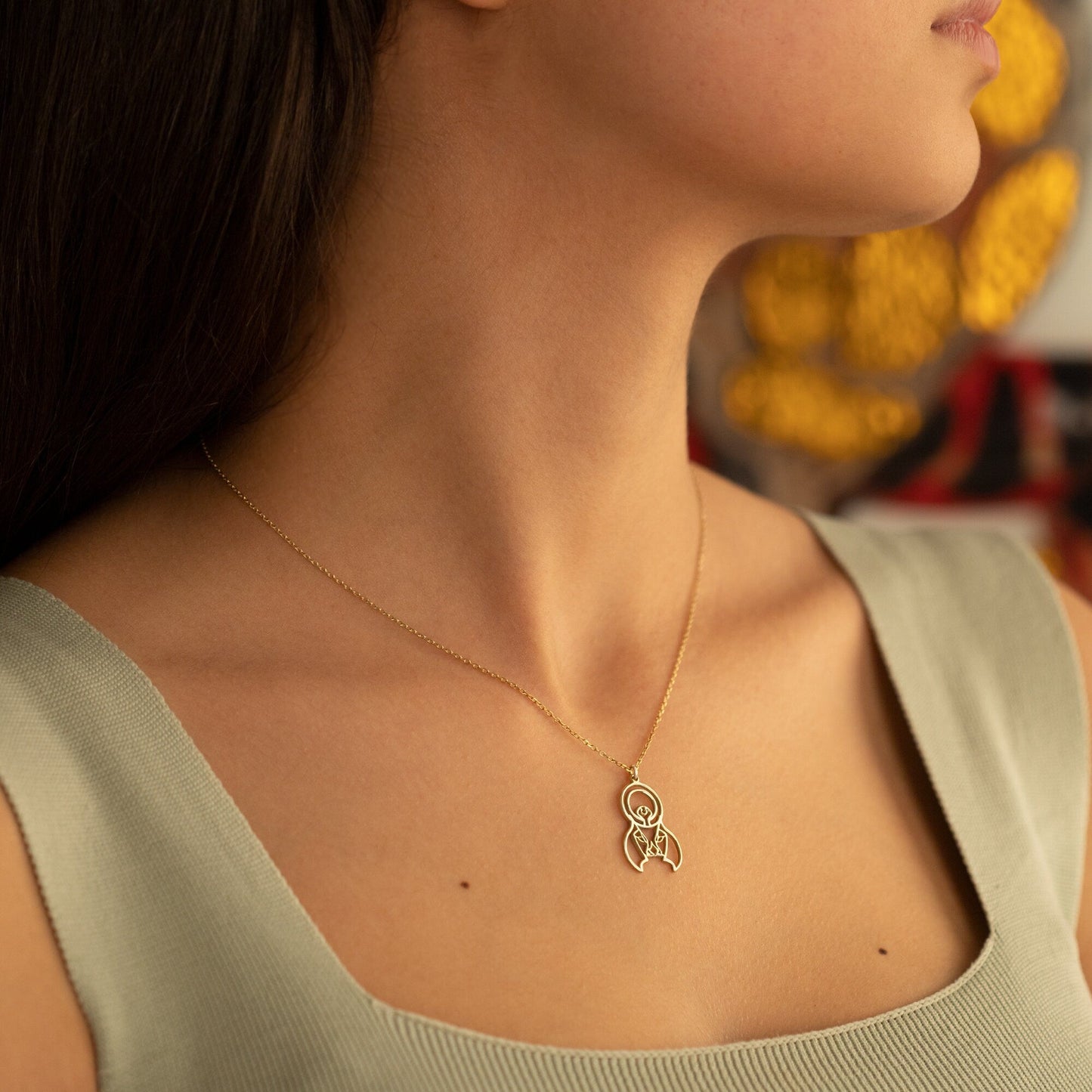 925 Sterling Silver Egypt Jewelry Ra Necklace