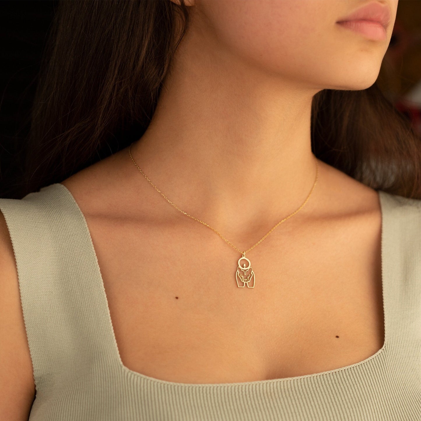 925 Sterling Silver Egypt Jewelry Sekhmet Necklace