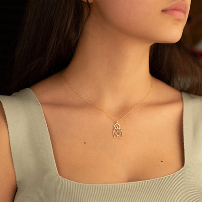 925 Sterling Silver Egypt Jewelry Sekhmet Necklace