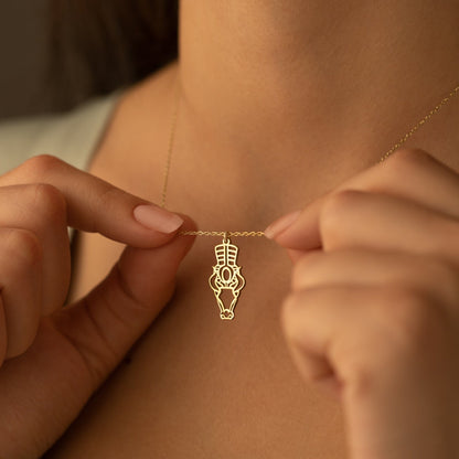 925 Sterling Silver Egypt Jewelry Apis Necklace