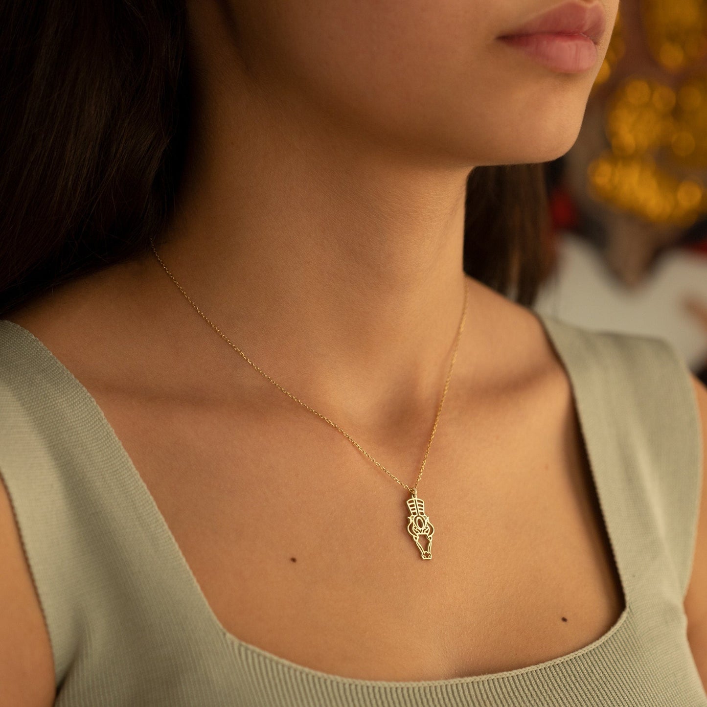 925 Sterling Silver Egypt Jewelry Apis Necklace