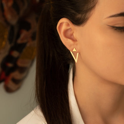 925 Sterling Silver Ear Jacket Earrings