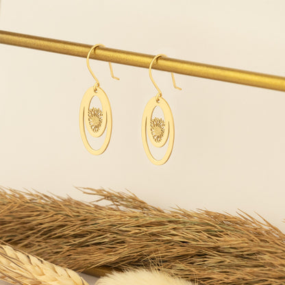 925 Sterling Silver Lotus Earring