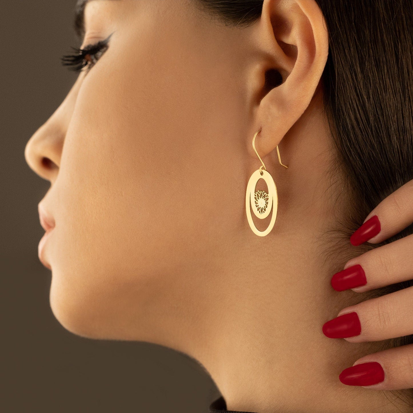 925 Sterling Silver Lotus Earring