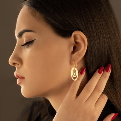 925 Sterling Silver Lotus Earring