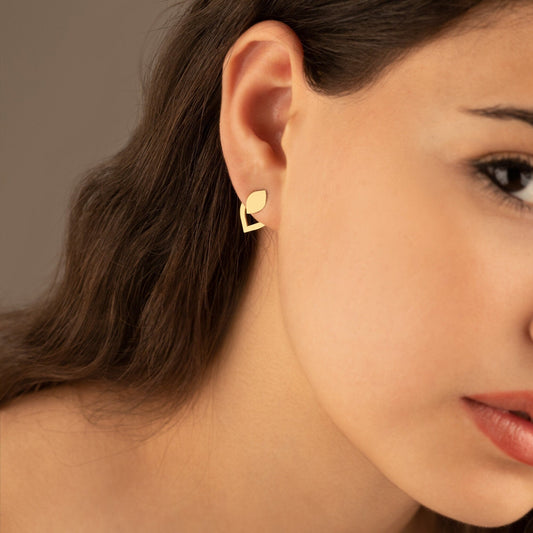 925 Sterling Silver Teardrop Ear Jackets Earrings