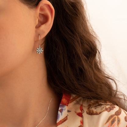 925 Sterling Silver Star Earring
