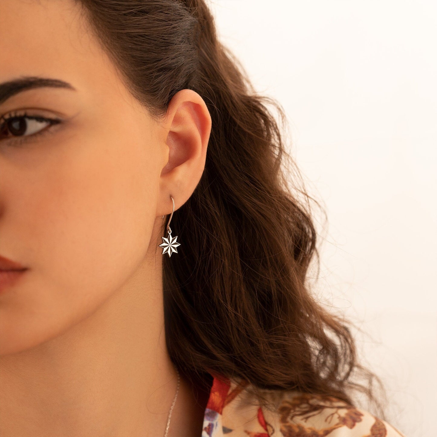 925 Sterling Silver Star Earring