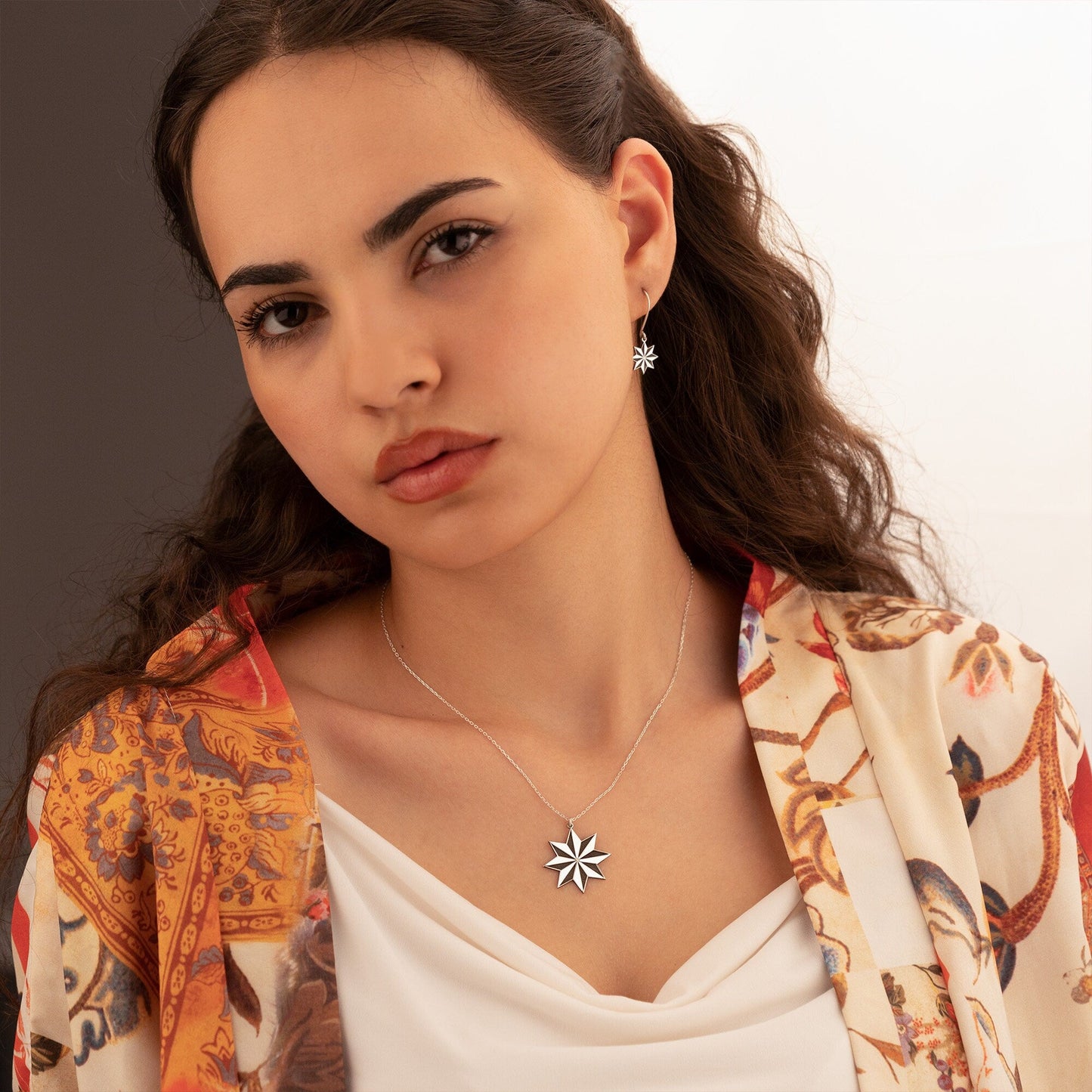925 Sterling Silver Star Earring