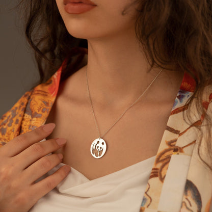 925 Sterling Silver Panda Necklace