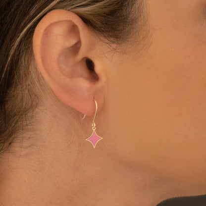 925 Sterling Silver Shining Star Earring