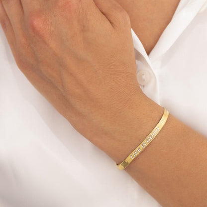 925 Sterling Silver Snake Layered Herringbone Chain Bracelet