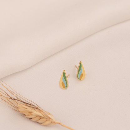 925 Sterling Silver Multi Color Wings Earring
